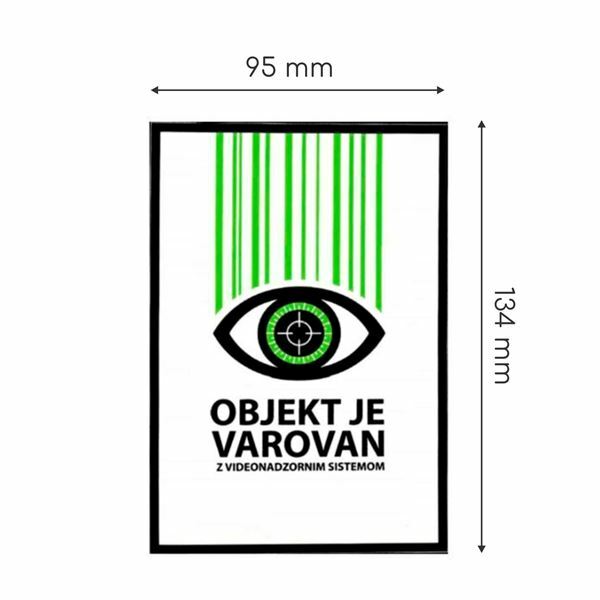 Picture of Nalepka "VIDEO" A6 (134x95) prozorna