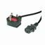 Napajalni kabel 220V C13 180° UK 1,8m Value