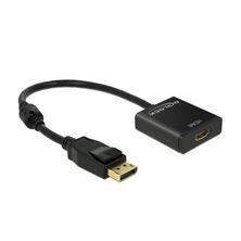 DisplayPort - HDMI adapter aktivni 4K 30Hz 20cm Delock 62607