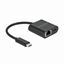 Pretvornik USB 3.2 Tip-C - Mrežni UTP GIGA 10/100/1000 + 1x USB Tip-C Delock 66644