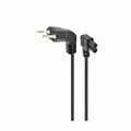 Napajalni kabel 220V 2,5m C7 BIPOLAR kotni črn Gembird