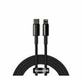 Kabel Apple USB C/Lightning 2m PD 20W Tungsten črn pleten Baseus CATLWJ-A01