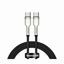 Kabel USB C-C 1m 100W 20V5A Cafule Metal črn pleten Baseus CATJK-C01
