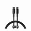 Kabel USB C-C 1m 100W 20V5A Tungsten črn pleten Baseus CATWJ-01