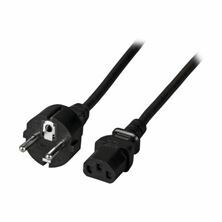 Napajalni kabel 220V EURO 3m ravni črn EFB EK508SW.3