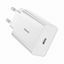 Pretvornik USB - 220V 20W USB Tip C Mini Quick Charger bel Baseus CCFS-SN02