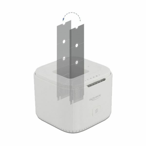 Čitalec in presnemovalec diskov USB 3.2 Gen2 Tip C za M.2 NVMe PCIe SSD Delock 63331