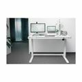 Picture of Digitus delovna postaja-el.dvig do 121cm s predalom in USB polnilcem miza bela