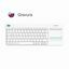 Tipkovnica Logitech K400 Plus Brezžična Touch Unifying, SLO, bela, K400 PLUS