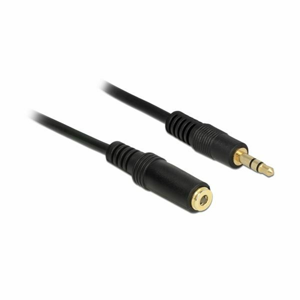 Kabel AVDIO 3.5M-3.5Ž podaljšek 3pin 2m Delock 83766