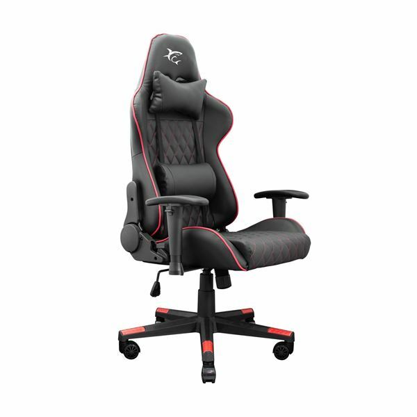 Stol gamerski WHITE SHARK RACER-TWO črno/rdeč