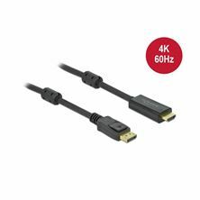DisplayPort - HDMI kabel 3m 4K 60Hz Delock 85957