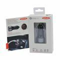 Picture of Ednet polnilec avtomobilski 12V 24V USB 2xTipA QC črn 84103