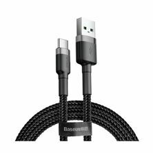 Kabel USB A-C 1m 3A Cafule siv+črn Baseus CATKLF-BG1