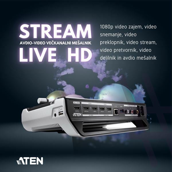 Picture of Avdio-Video večkanalni mešalnik StreamLive HD Aten