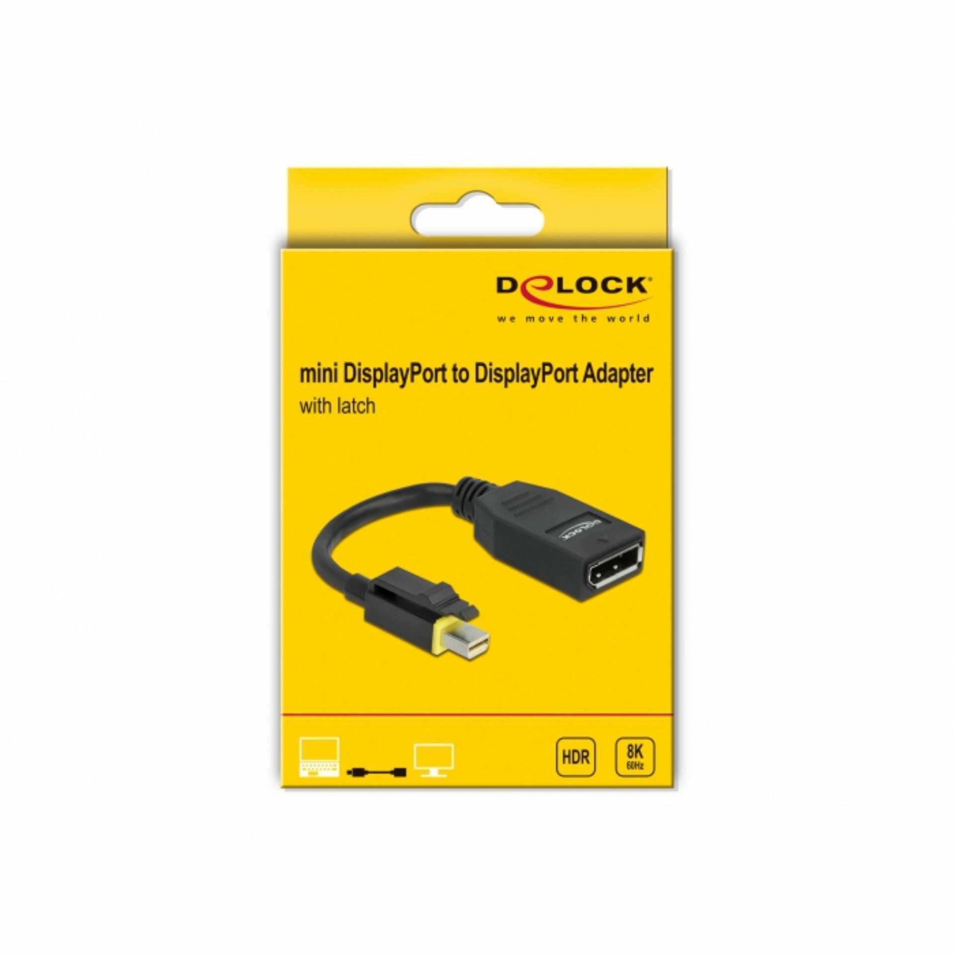 Delock adapter DisplayPort mini-Display Port 8K 60Hz 65978 - TechTrade