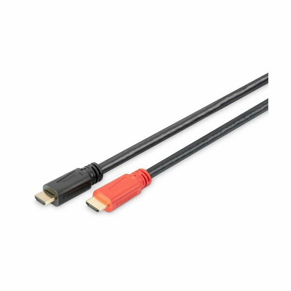 HDMI kabel z ojačevalcem 30m Digitus črn, AK-330105-300-S