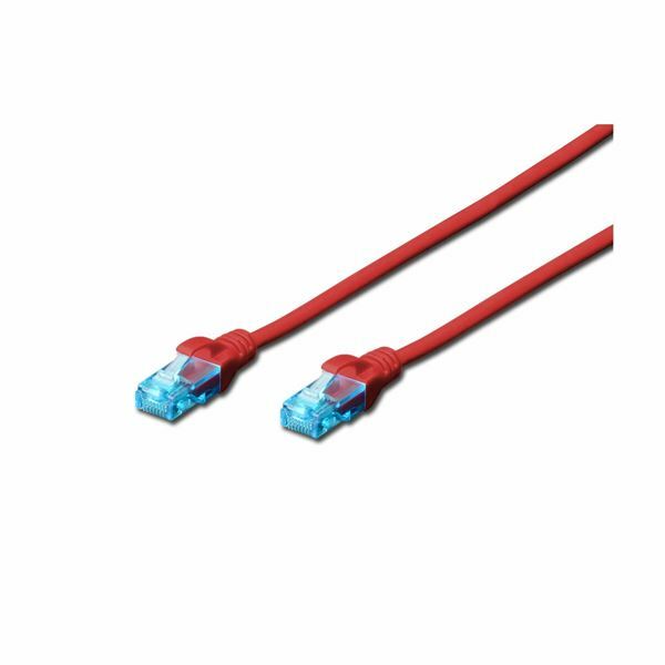 UTP kabel CAT5e 3m rdeč Digitus