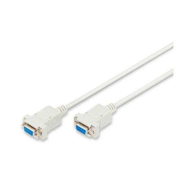 Null modem serijski kabel DSUB 9 3m Digitus	