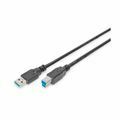 Kabel USB 3.0 A-B 1,8m črn Digitus
