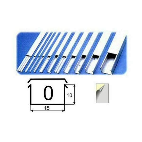 Kanal NIK 0 s 15x10 samolepilni antracit