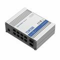 Stikalo Giga 08x RJ45 8x PoE 2x SPF 240W DIN Teltonika Mini kov. ohišje TSW200