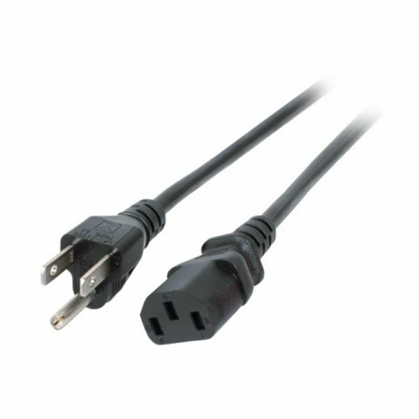 Napajalni kabel 125V C13 180° US 1,8m EFB EK518.1,8