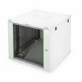 Kabinet zidni 12U 638 600x600 sestavljen siv Digitus DN-19 12U-6/6-EC