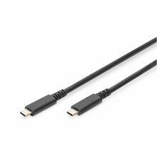 Kabel USB 4.0 C-C 0,8m črn Digitus,AK-300343-008-S