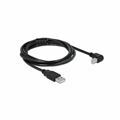 Kabel USB 2.0 A-B 2m kotni Delock črn ;83528