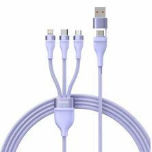 Slika Baseus kabel USB TipC/TipA 2v3 Lightning /TipC/Mikro 100W 1,2m vijola CASS030105
