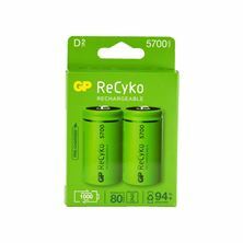 Polnilne baterije tip-D 1,2V-5700 mAh 570DHCB Ni-Mh GP ReCyko