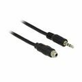 Audio podaljšek 1m z navojem 85116 Delock