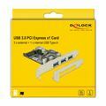 Picture of Delock kartica PCIe USB 3.0 3xA + 1xA int. + Low Profile 89301