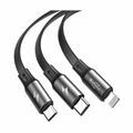 Picture of Baseus kabel USB 3v1 Lightning/TipC/ Mikro 1.2m siv CAMLT-BYG1