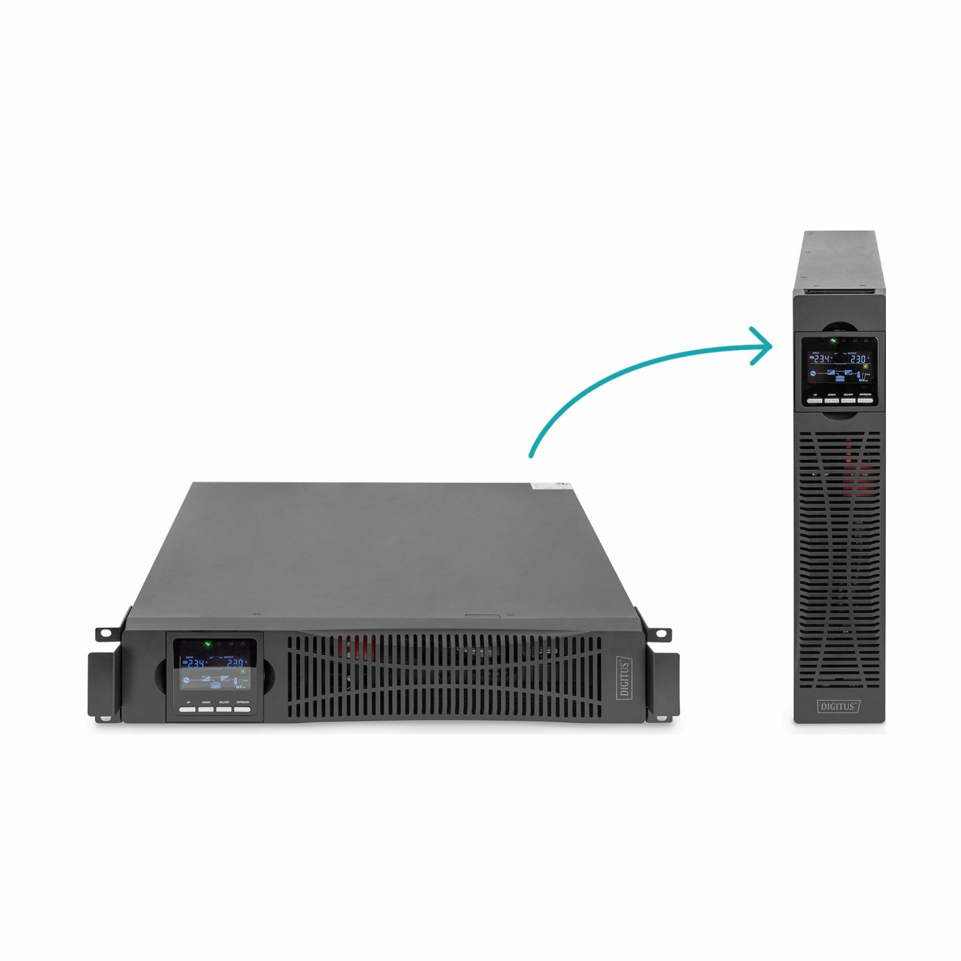 Digitus UPS rack 10kVA/10kW OnLine 2U DN-170107 - TechTrade