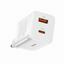 Pretvornik USB - 220V 30W USB 1x Tip C 1x Tip A ProQuickCharger bel