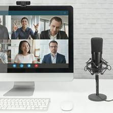 Mikrofon USB kondenzatorski s stojalom Studio za Podcast in Streaming Digitus, DA-20300