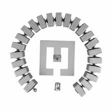 Slika Bachmann organizator kablov Quadro SET srebrn 930.017