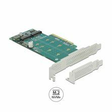 Delock kartica PCIe x8 2xM.2 NVMe Low Profile 89045