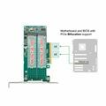 Picture of Delock kartica PCIe x8 2x M.2 NVMe Low Profile 89045