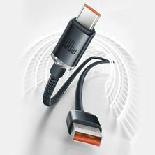 Baseus kabel USB A-C 1.2m 100W PD Crystal shine črn CAJY000401