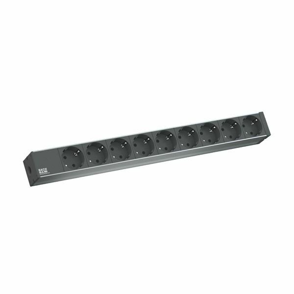 Bachmann razdelilec 9x220V rack ALU 2m črn 333.506