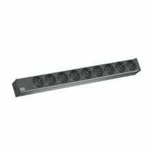 Bachmann razdelilec 9x220V rack ALU 2m črn 333.506