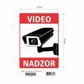 Picture of Nalepka "VIDEONADZOR" A4 (263x183) bela
