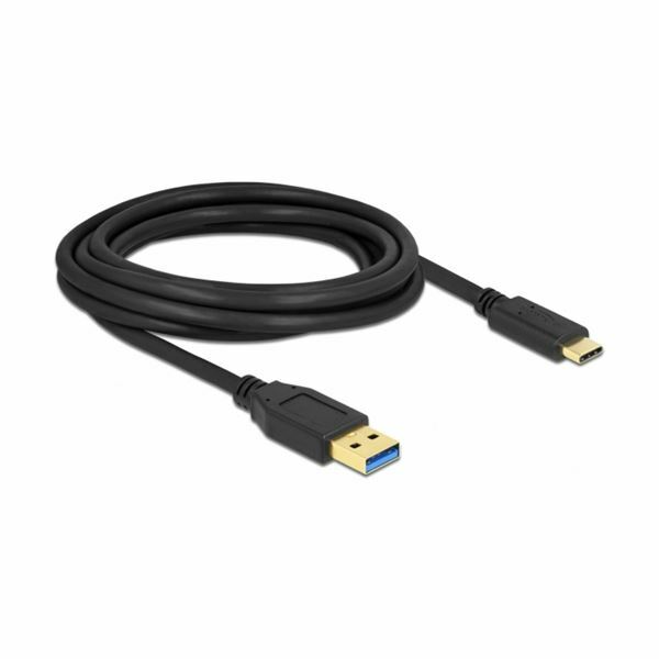 Delock kabel USB 3.2 A-C 3m črn 84006