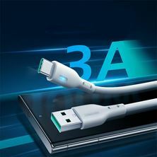 Slika Joyroom kabel USB A-C 1.2m 3A LED bel S-UC027A13W1