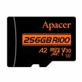 Picture of APACER microSD XC 256GB spominska kart. UHS-I U3 R100 V30 A2 AP256GMCSX10U8-R