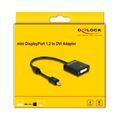 Picture of Delock adapter mini DisplayPort-DVI aktivni 20cm 4K črn 62603