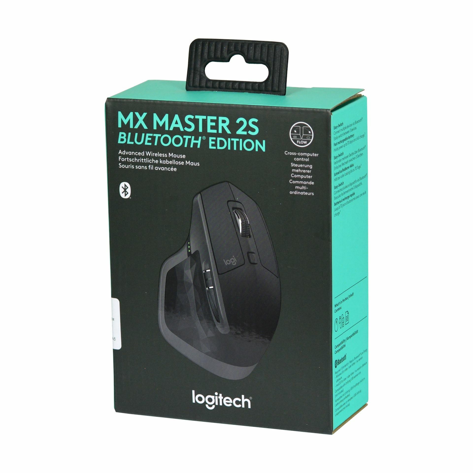 Logitech miška MX Master 2S brezžična Bluetooth Edition, grafitna 910 ...